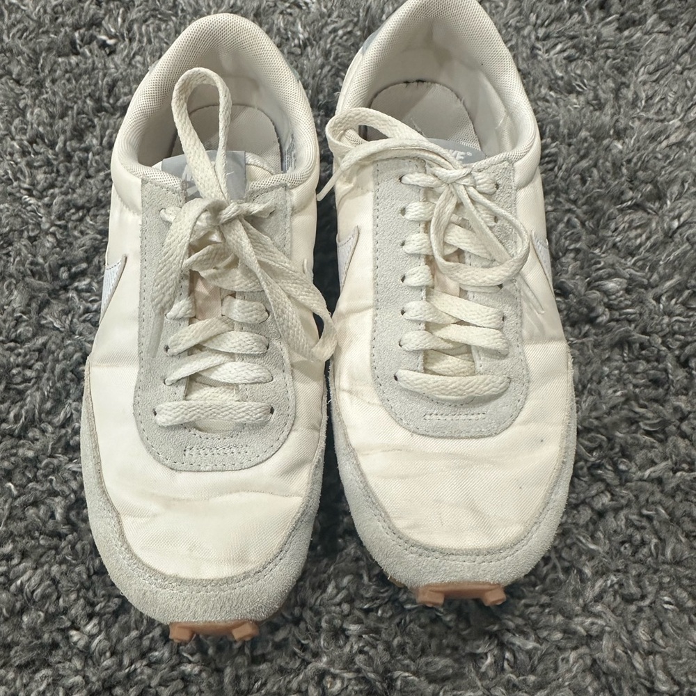 White and Gray Sneakers